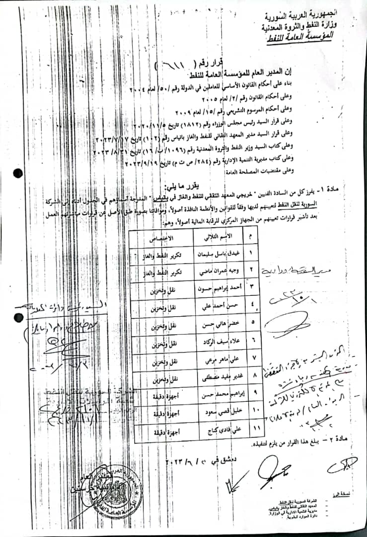 فرز معهد بانياس